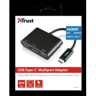 Adaptor trust usb-c multiport adapter  
specifications general height of main Trust - 1