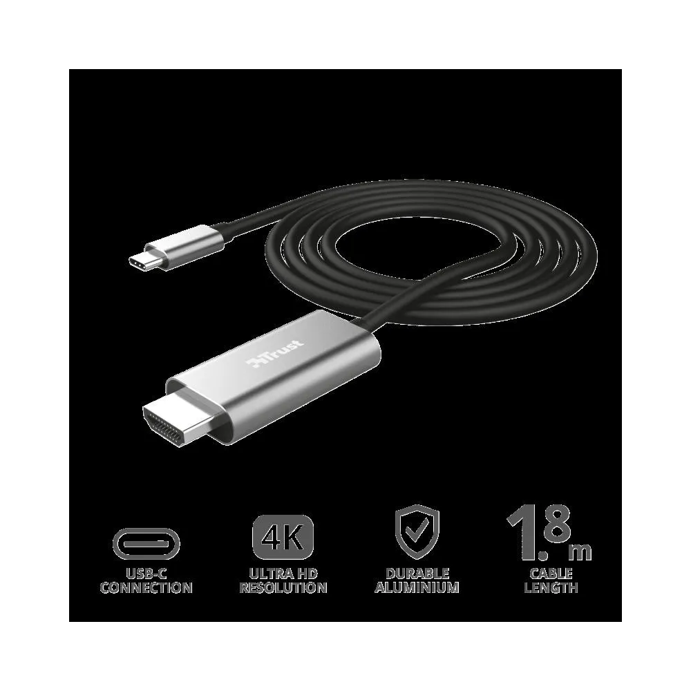 Adaptor trust calyx usb-c to hdmi adapter cable  specifications general Trust - 1