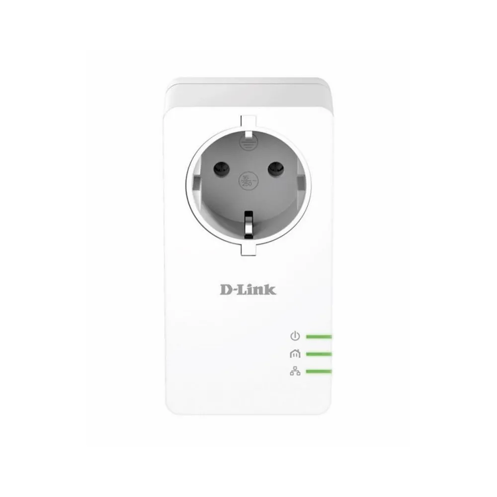 Powerline d-link kit adaptor powerline 1000mbs homeplug av2 passthrough qos D-link - 1