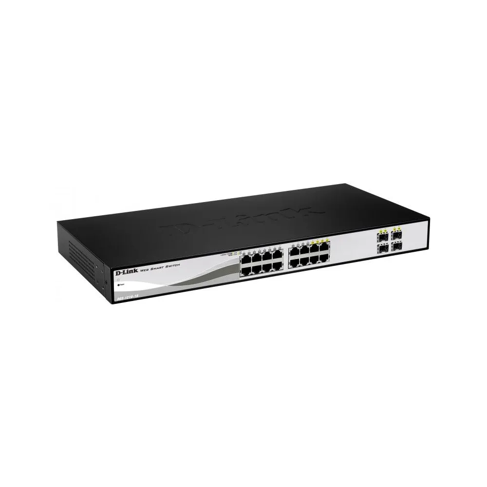 Switch d-link dgs-1210-16 16 porturi gigabit 4 porturi combo 1000baset/sfp D-link - 1