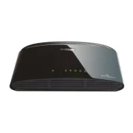 Switch d-link des-1005d 5 porturi 10/100mbps fara management plastic negru D-link - 1