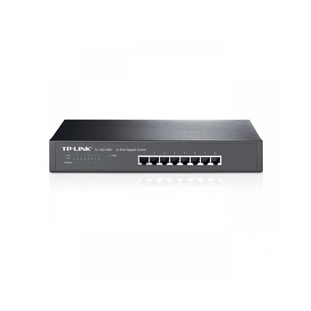 Switch tp-link tl-sg1008 8 porturi gigabit 1u 13 rackmount flow Tp-link - 1
