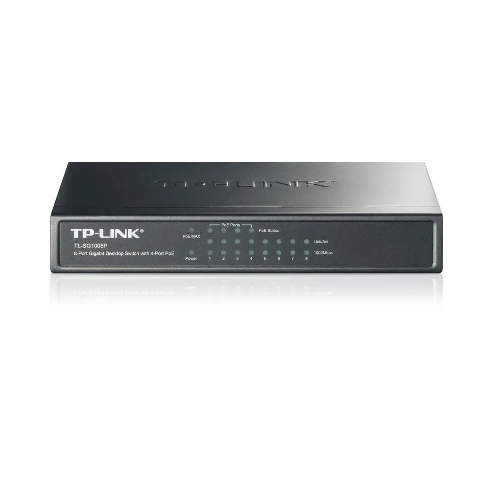 Switch tp-link tl-sg1008p 8 porturi gigabit 4 porturi poe ieee Tp-link - 1