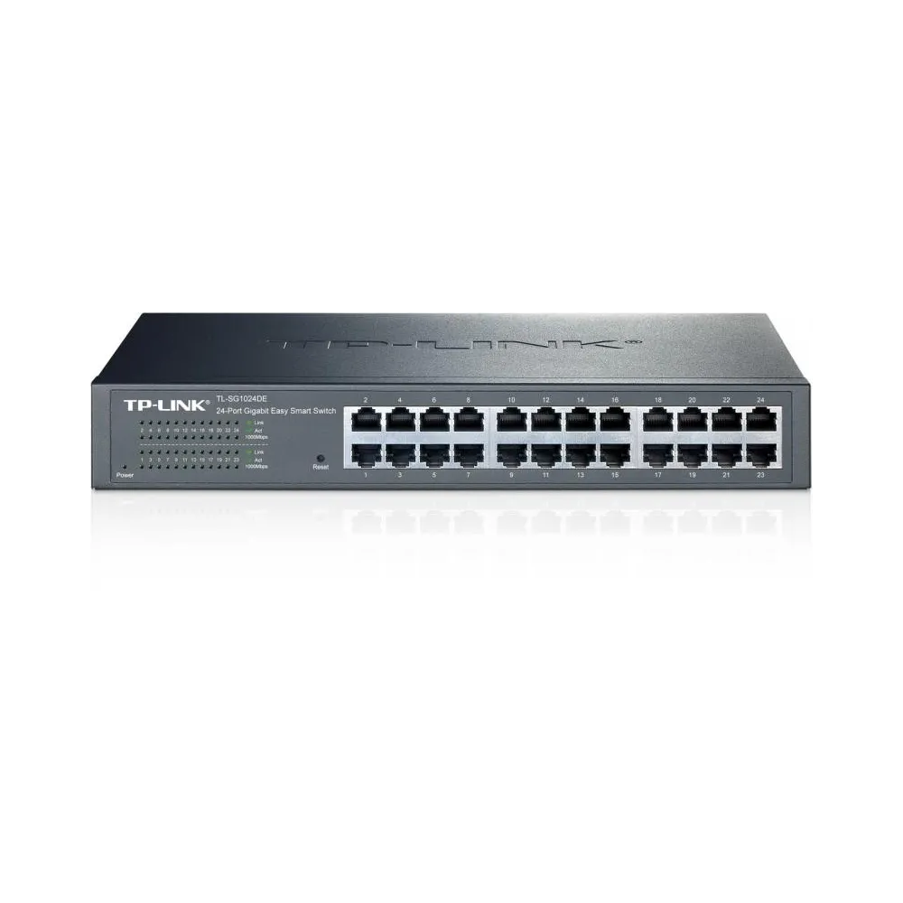 Switch tp-link tl-sg1024de 24 porturi gigabit 1u 19 rackmount easy Tp-link - 1