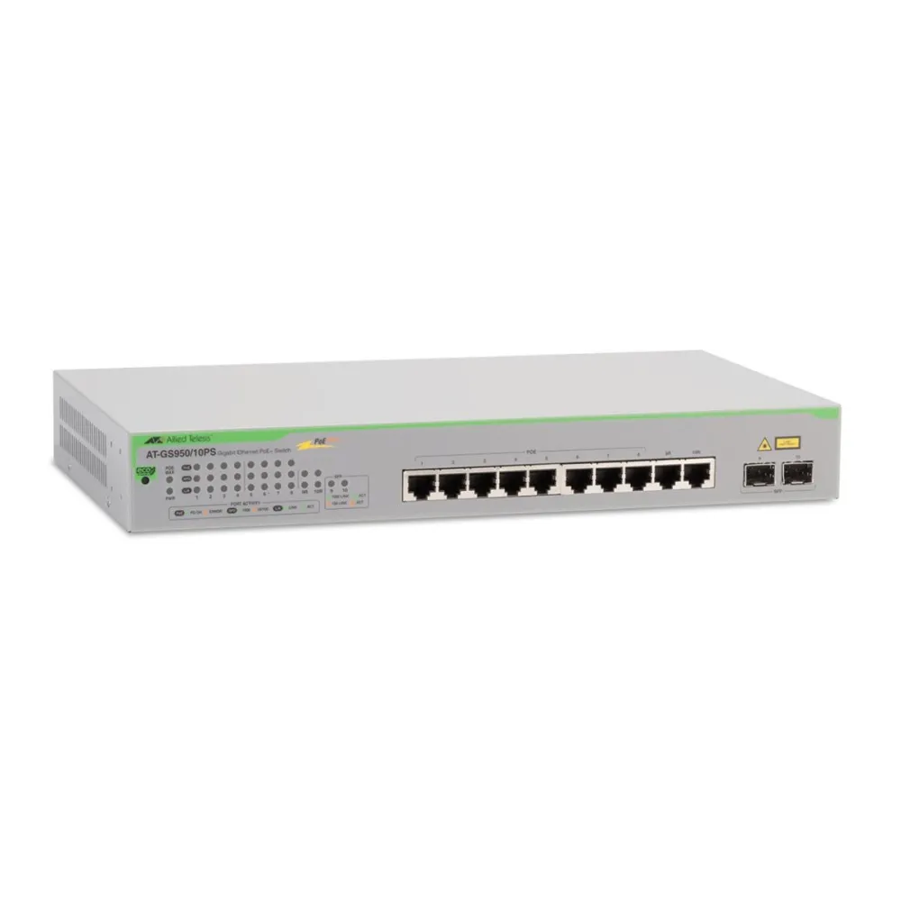 Switch allied telesis gs950 a gigabit smart access poe+ 8+2 Allied telesis - 1