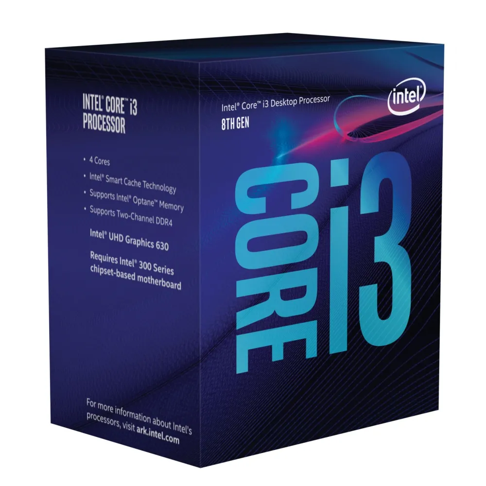 Intel Core i3-8100 procesoare 3,6 GHz 6 Mega bites Cache inteligent Casetă Intel - 1