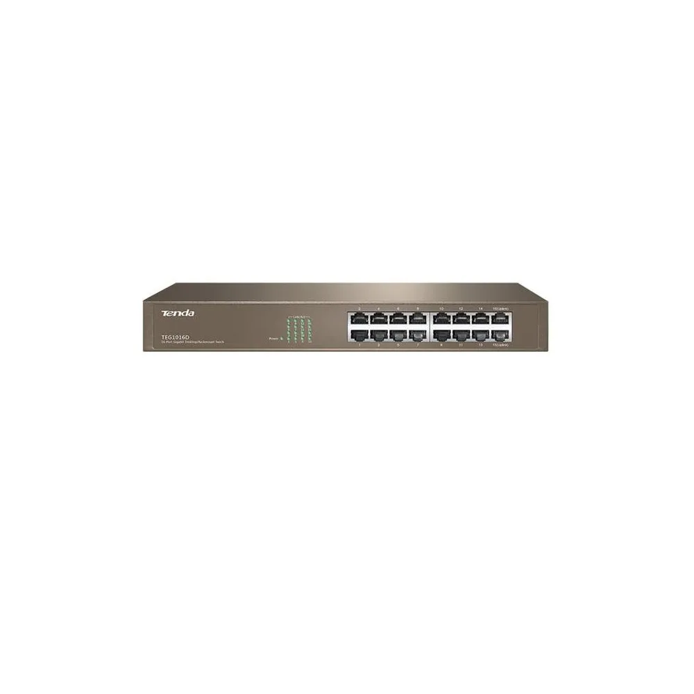Tenda 16-port gigabit ethernet switch teg1016d standard and protocol:ieee 802.3、ieee Tenda - 1
