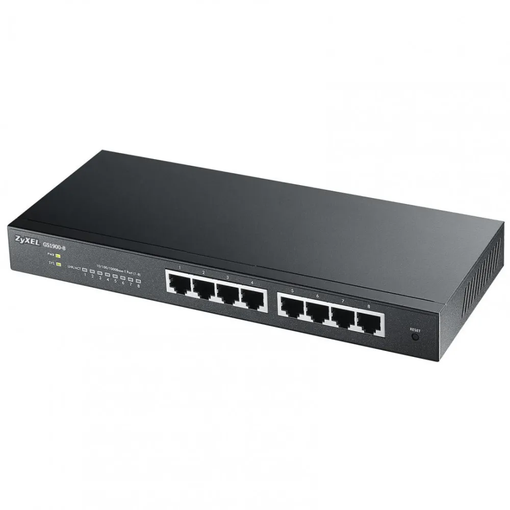 Zyxel gs1900-8 8-port gbe smart managed switch Zyxel - 1