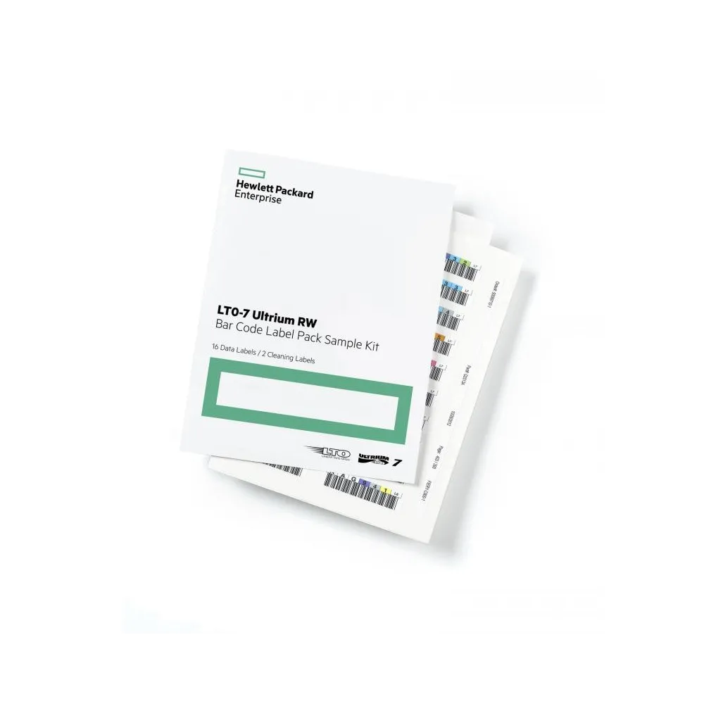 Hpe lto-7 ultrium rw bar code label pack Hpe - 1