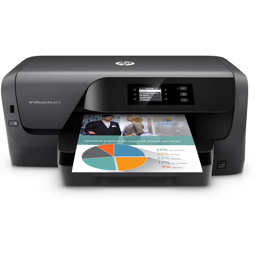 Imprimanta InkJet   HP Officejet Pro 8210 Color  Wireless  Format A4 Hp - 3