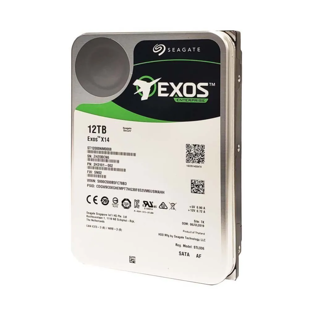 Hdd seagate exos enterprise 12tb sata 7200rpm 256mb cache max Seagate - 1