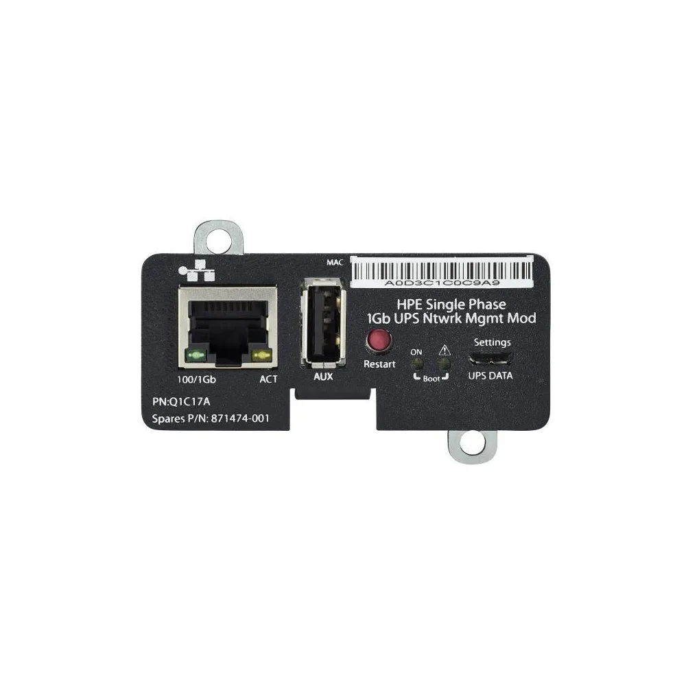 Hpe single phase 1gb ups ntwrk mgmt mod Hpe - 1
