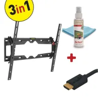 Kit suport perete lcd/plasma plat/curbat barkan tilt + screen cleaner Barkan - 1