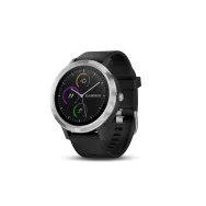 Ceas smartwatch garmin vivoactive 3 gps argintiu curea silicon neagra Garmin - 1