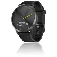 Ceas inteligent hibrid garmin vívomove™ hr negru cu brăţară neagră Garmin - 1