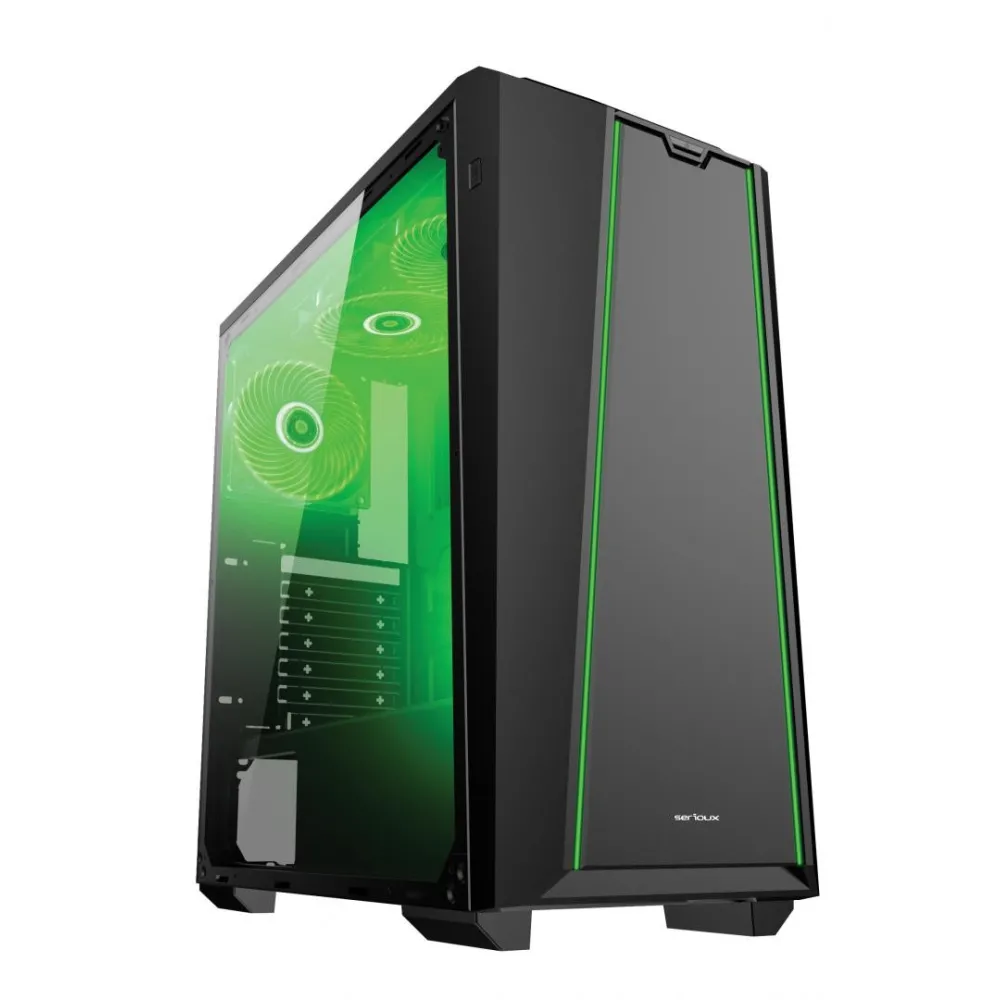 Carcasa pc serioux tyron fara sursa middle tower format placă Serioux - 1