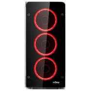 Carcasa njoy kian fara sursa atx black  tip carcasa middle Njoy - 1