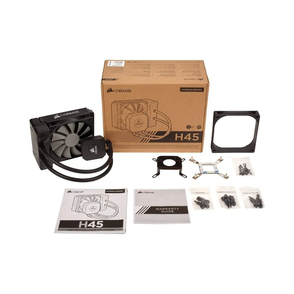 Cooler cpu corsair h45 racire cu lichid ventilator 2x120mm baza Corsair - 1