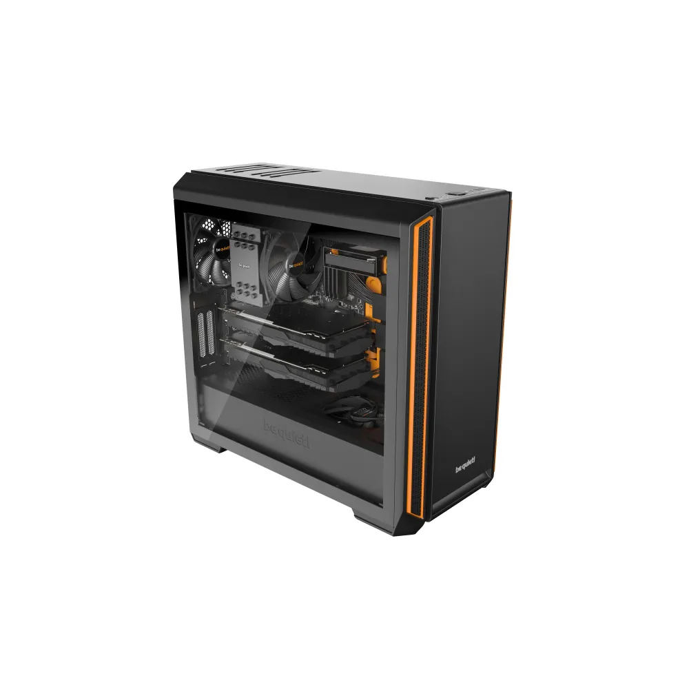 be quiet! Silent Base 601 Window Midi Tower Negru, Portocală Be quiet! - 1