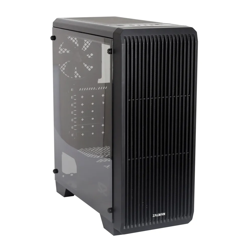Zalman S2 Midi Tower Case - Black Window Negru Zalman - 1