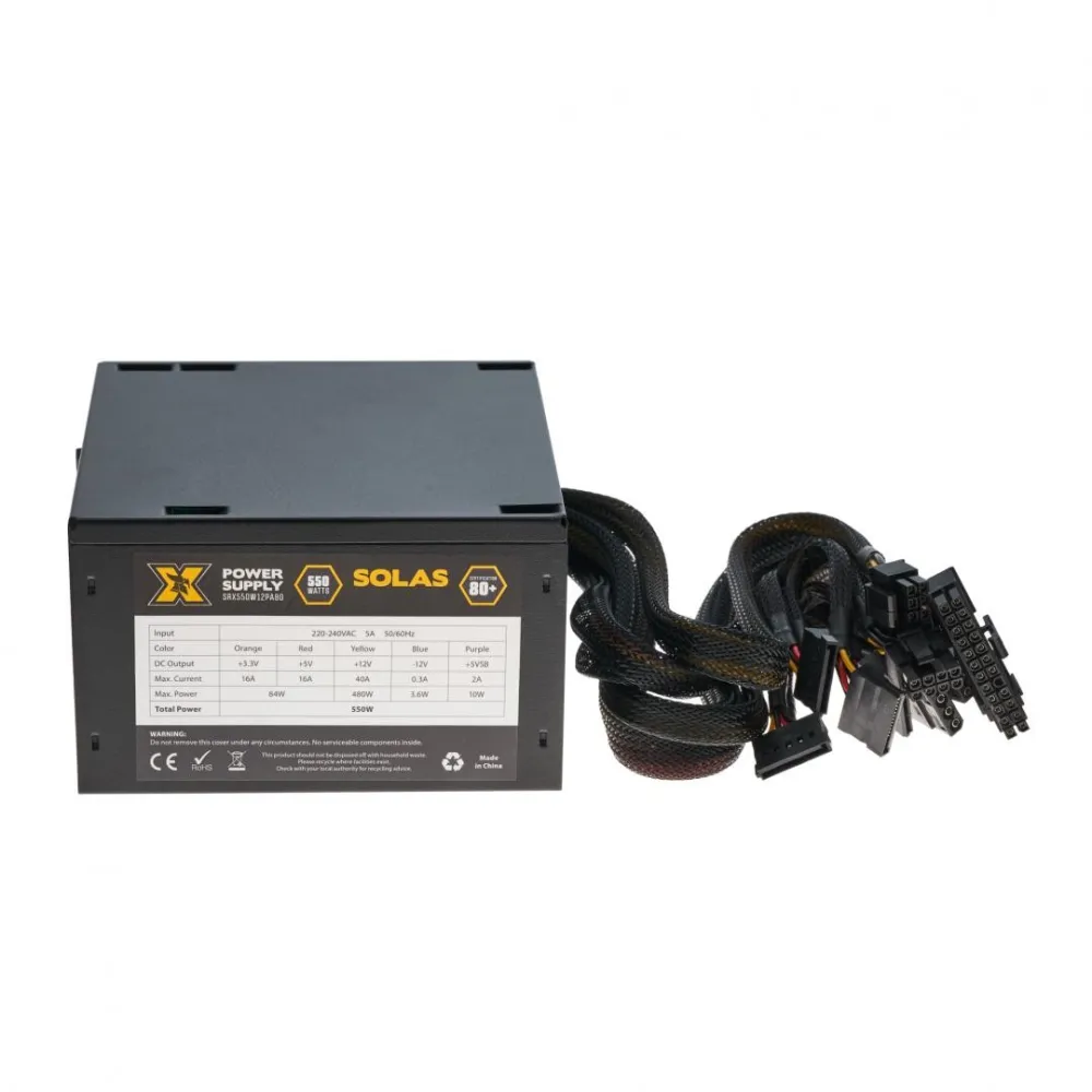 Sursa atx serioux 550w solas white eficienta 80% certificare 80+ Serioux - 1