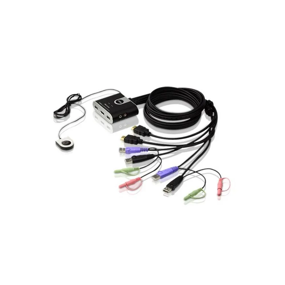 ATEN CS692-AT switch-uri pentru tastatură, mouse și monitor (KVM) Negru Aten - 1