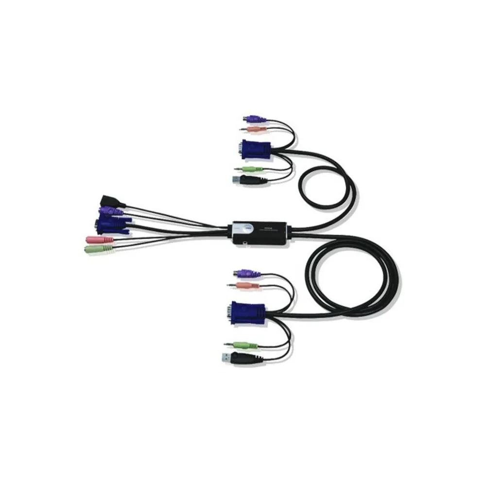 Aten CS52A-A7 switch-uri pentru tastatură, mouse și monitor (KVM) Negru Aten - 1