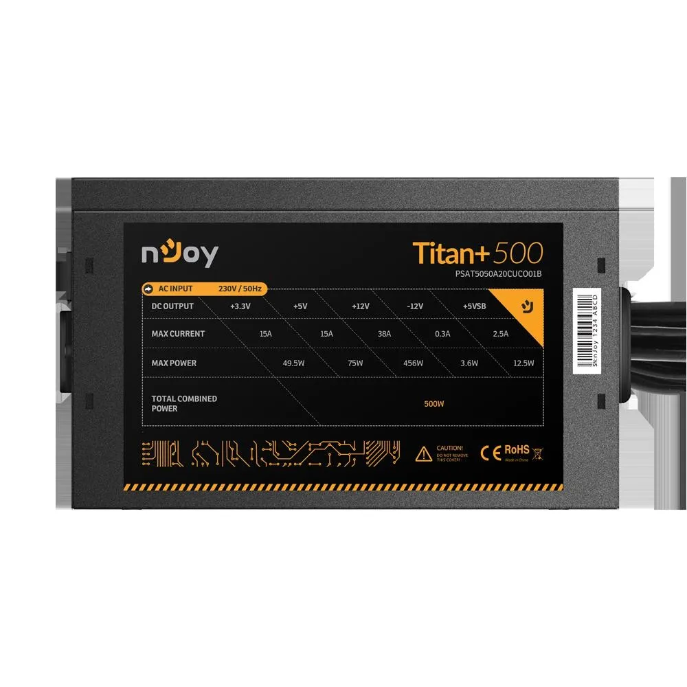 Sursa njoy titan+ 500 atx 500w  putere (w) 500  versiune Njoy - 1