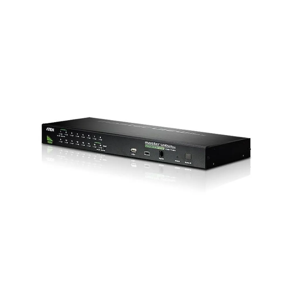 ATEN CS1716A-AT-G switch-uri pentru tastatură, mouse și monitor (KVM) Raft pentru montat echipamente Negru Aten - 1