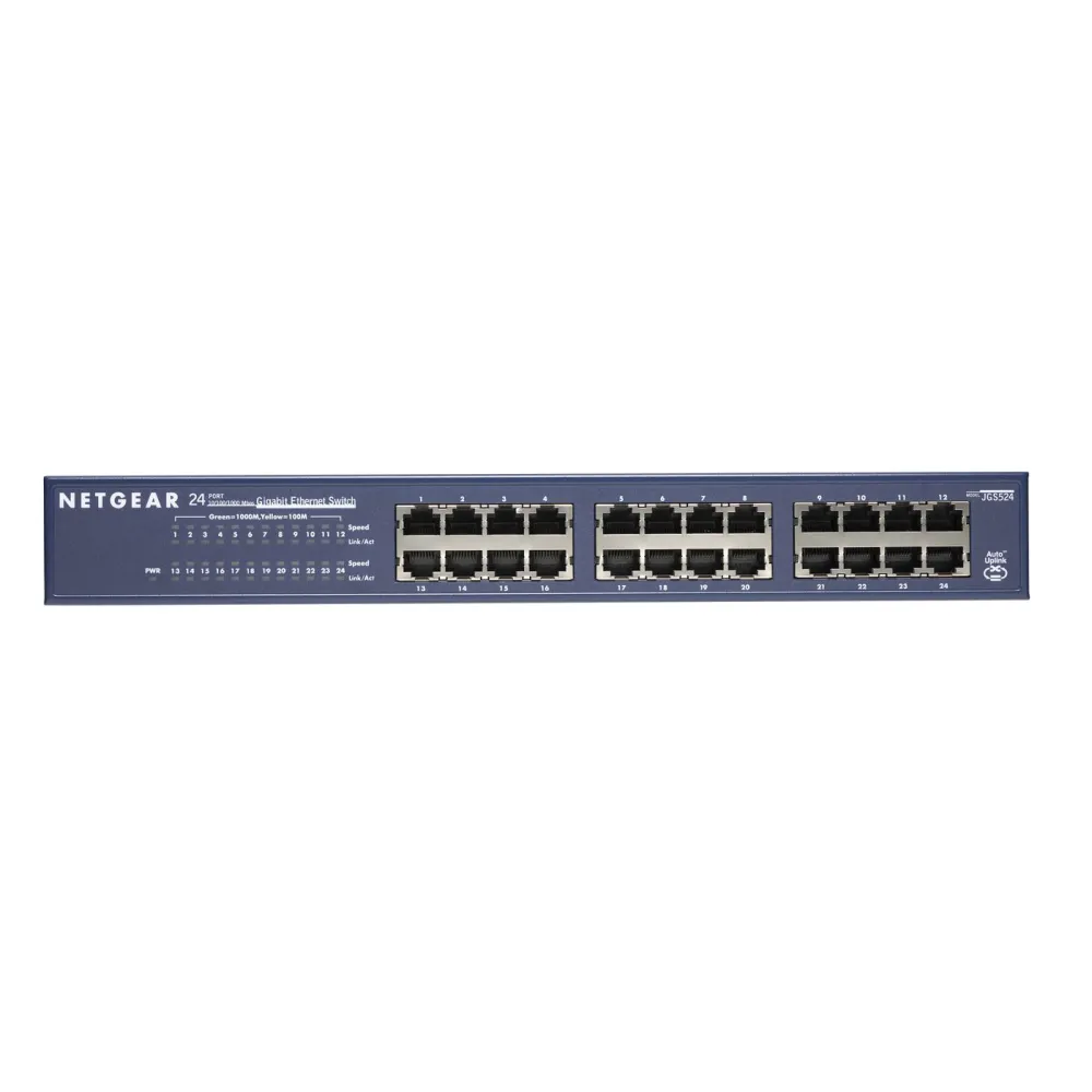 Netgear 24-port Gigabit Rack Mountable Network Switch Fara management Albastru Netgear - 1