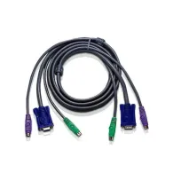 ATEN 10ft PS/2 cabluri KVM Negru 3 m Aten - 1