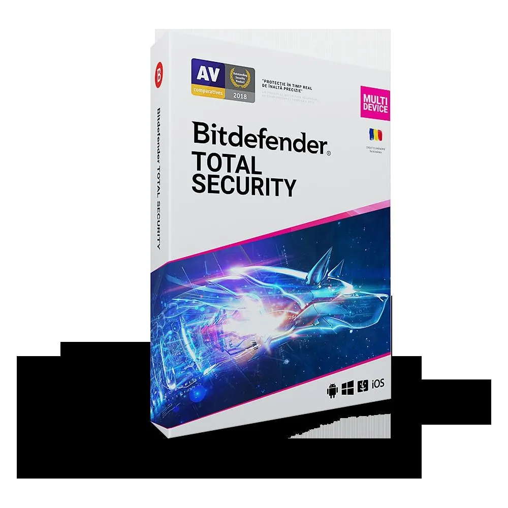 Licenta retail bitdefender total security 2020 - protectie anti-malware completa Bitdefender - 1