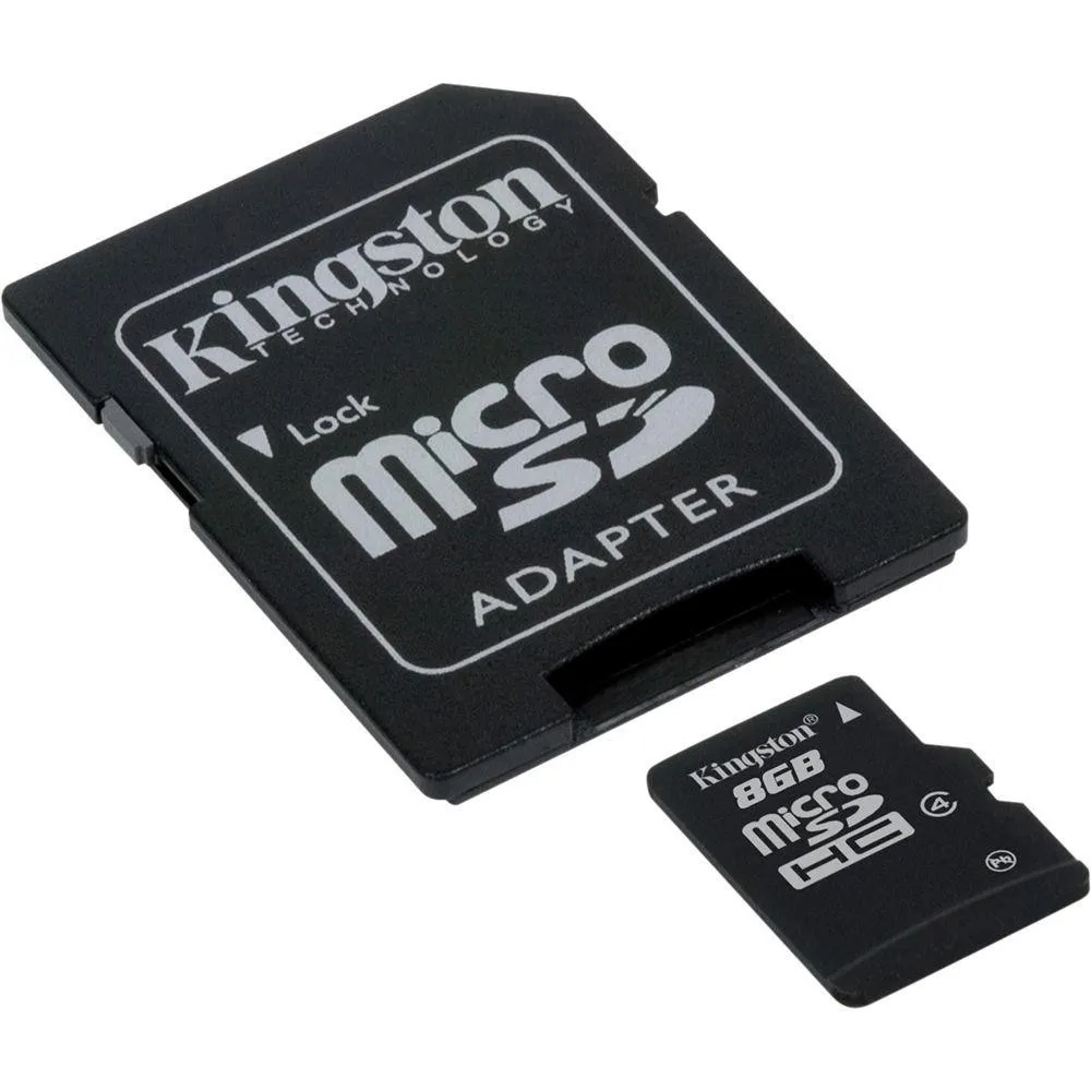 Micro secure digital card kingston 8gb clasa 4 adaptor sd Kingston - 1