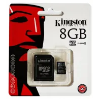 Micro secure digital card kingston 8gb clasa 4 adaptor sd Kingston - 1