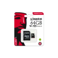 Microsdxc kingston 64gb canvas select 80r clasa 10 uhs-i r/w Kingston - 1