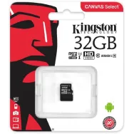 Microsdxc kingston 32gb canvas select 80r clasa 10 uhs-i r/w Kingston - 1