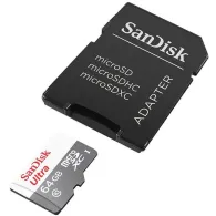 Micro secure digital card sandisk 64gb clasa 10 reading speed: Sandisk - 1