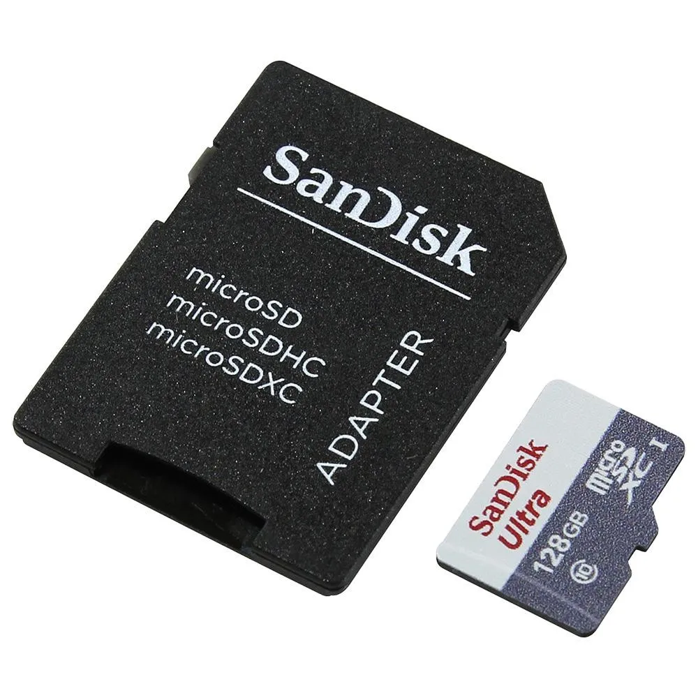 Micro secure digital card sandisk 128gb clasa 10 reading speed: Sandisk - 1