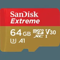 Micro secure digital card sandisk extreme 64gb clasa 10 r/w Sandisk - 1
