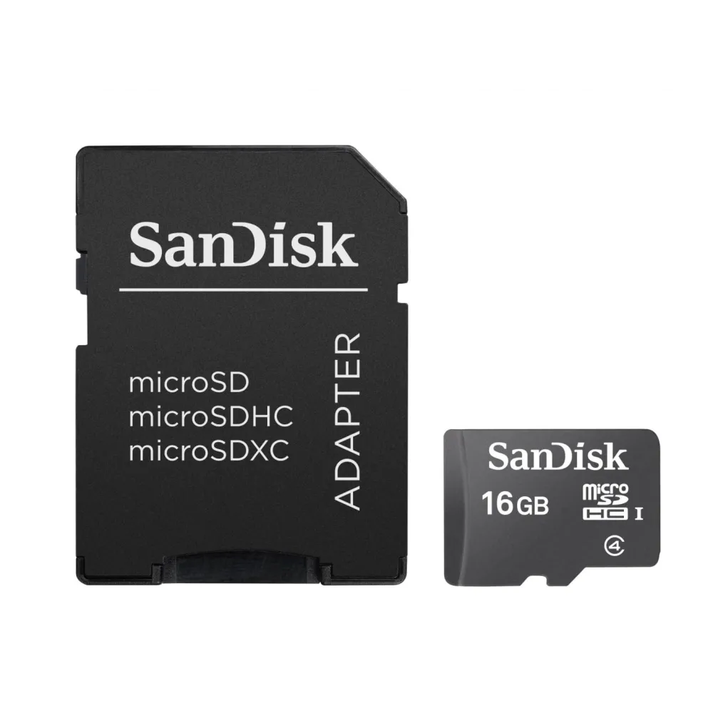 Micro secure digital card sandisk 16gb include adaptor (pentru adaptor) Sandisk - 1