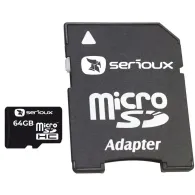 Micro secure digital card serioux 64gb uhs-i sftf64ac10 clasa 10 Serioux - 1