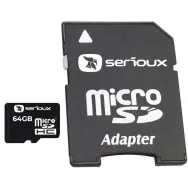 Micro secure digital card serioux 64gb uhs-i sftf64ac10 clasa 10 Serioux - 1