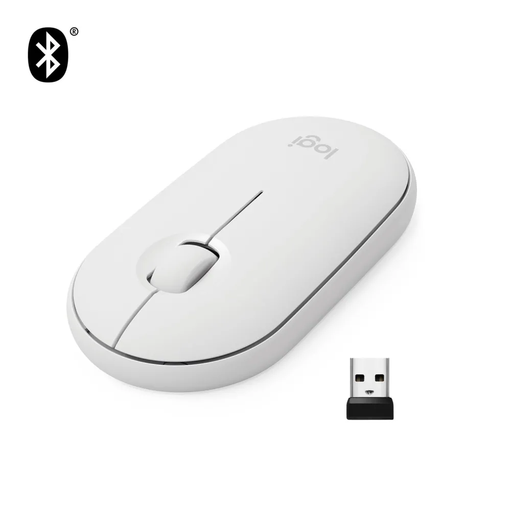 Logitech Pebble M350 Wireless Mouse mouse-uri Ambidextru RF Wireless + Bluetooth Optice 1000 DPI Logitech - 1
