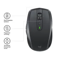Logitech MX Anywhere 2S Wireless Mobile Mouse mouse-uri Mâna dreaptă RF Wireless + Bluetooth 4000 DPI Logitech - 4