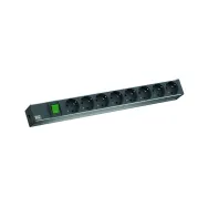 Bachmann pdu 8 prize schuko 1u impamantare intrerupator 2 metri Bachmann - 1