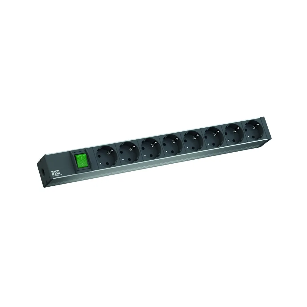 Bachmann pdu 8 prize schuko 1u impamantare intrerupator 2 metri Bachmann - 1