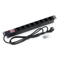 Pdu triton 19 8xschuko din49440 16a cu intrerupator cablu 3x1.5mm Triton - 1