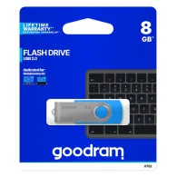 Goodram UTS2 memorii flash USB 8 Giga Bites USB Tip-A 2.0 Albastru, Argint Goodram - 5