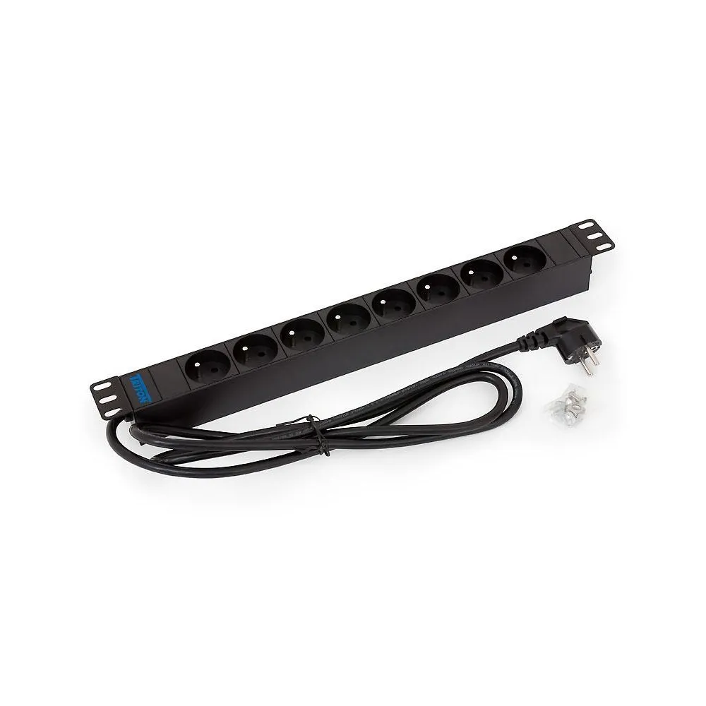 Pdu triton 19‘‘ distribution panel 1u 19' pdu 8xnf c61-3143x1.5mm Triton - 1