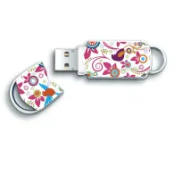 Integral 16GB XPRESSION USB FLASH DRIVE - BIRDS PATTERN memorii flash USB 16 Giga Bites USB Tip-A 2.0 Multicolor Integral - 1